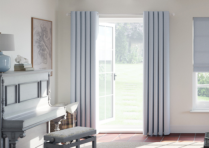 Carina, Cadet Blue - Made to Measure Curtains - Image 3